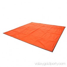 Yahill 2-3-4 Person Outdoor Thickened Oxford Fabric Camping Shelter Tent Tarp Canopy Cover Tent Groundsheet Camping Blanket Mat (Orange - 3-4 Person)